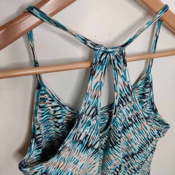 Patagonia ‘Spright Racerback Dress in Cobra Fade Print Tobago Blue Size XS - Picture 4 of 7